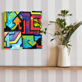 Graffiti fabric panel Interior goods Art panel Canvas poht-1805-07