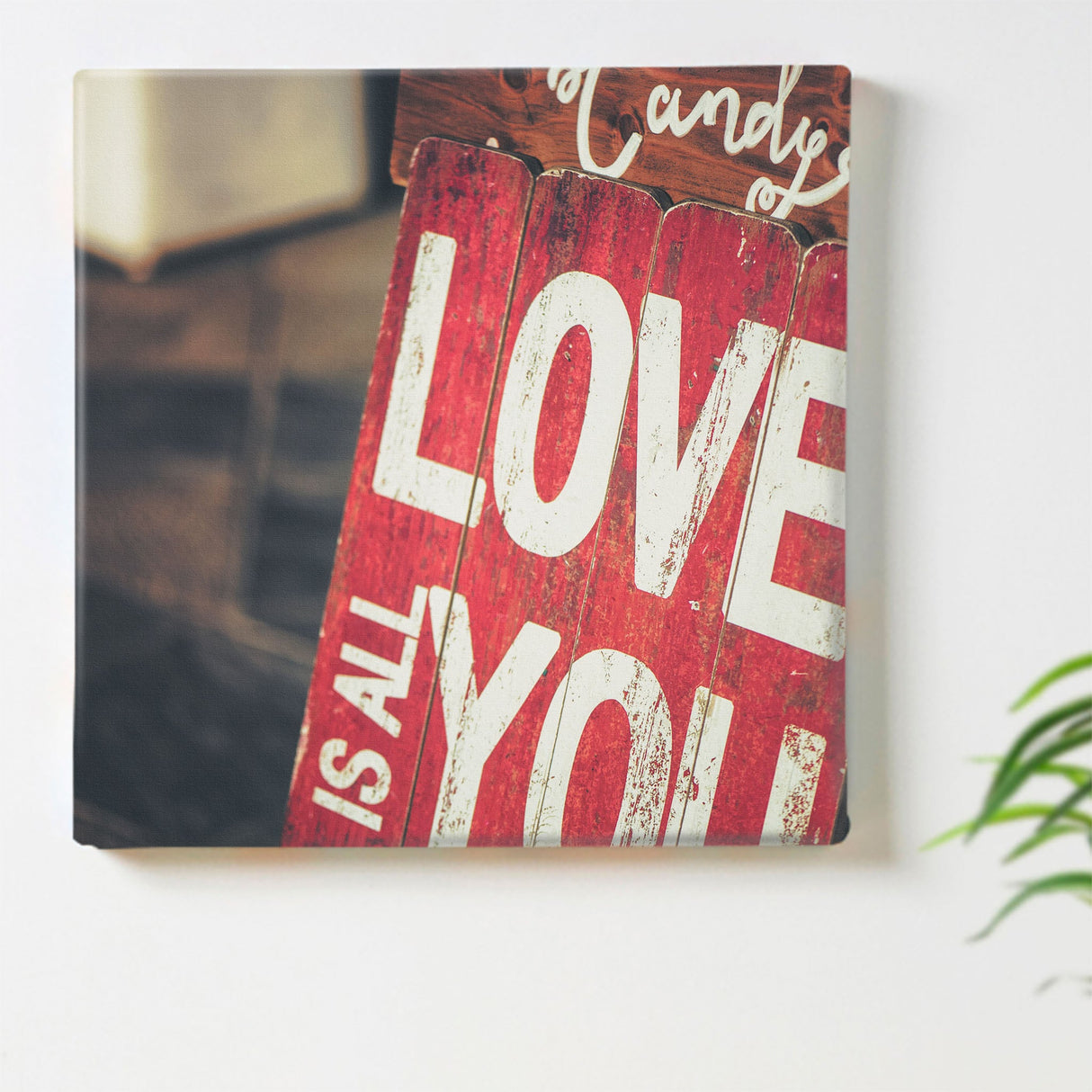 LOVE Fabric Board Interior Goods Art Panel Canvas poht-1805-11