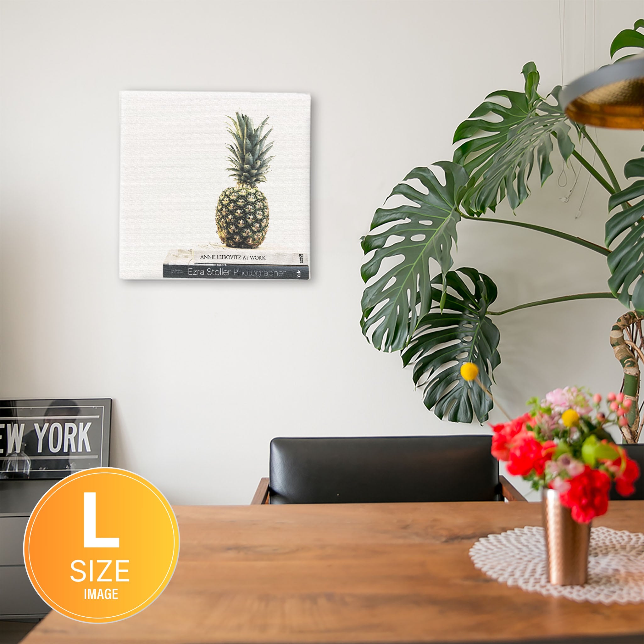 パイナップルのファブリックパネル インテリア雑貨 アートパネル