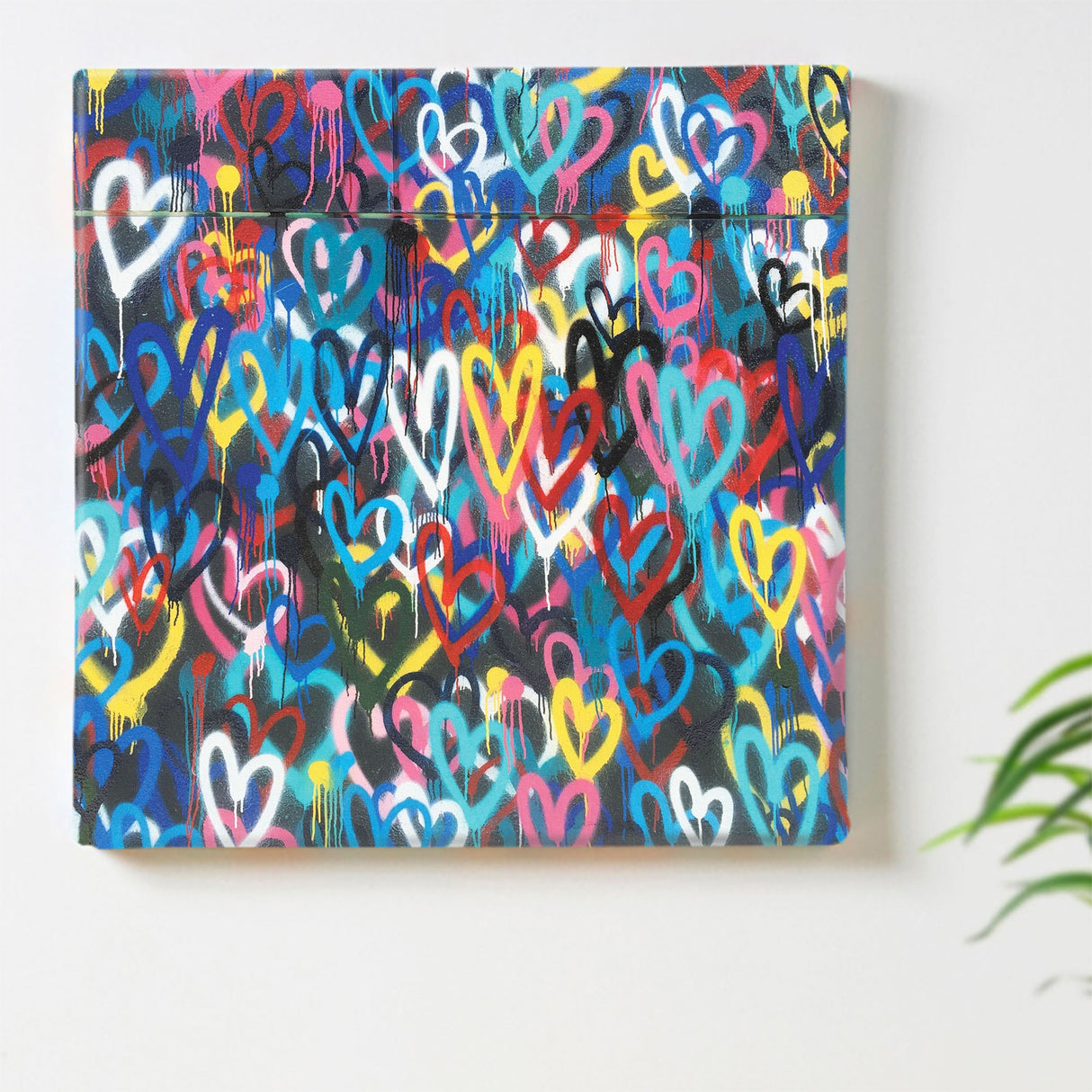 Heart Fabric Board Interior Goods Art Panel Canvas poht-1805-43