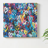 Heart Fabric Board Interior Goods Art Panel Canvas poht-1805-43