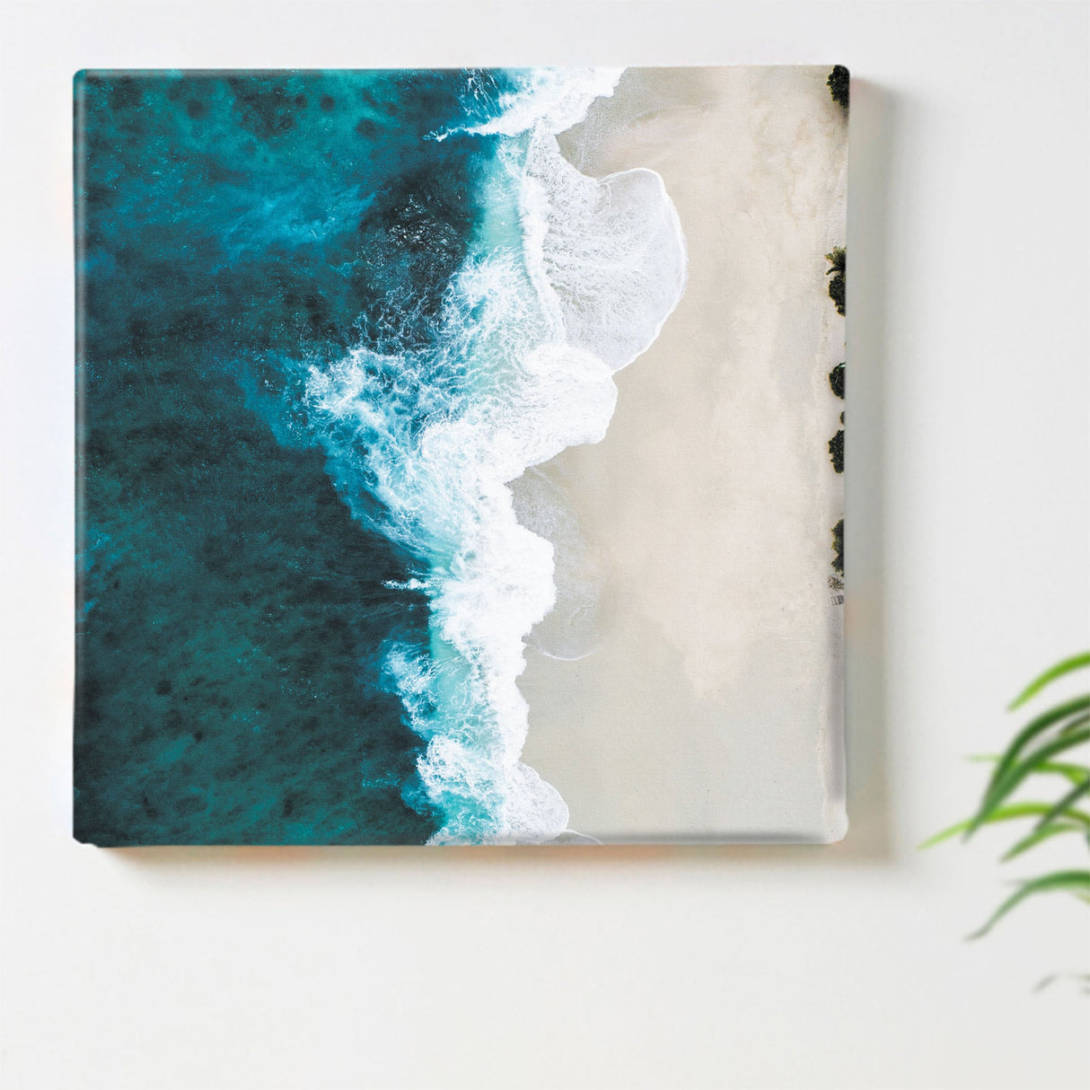 Ocean wall art, interior goods, art panel, canvas, blue, poht-2111-06