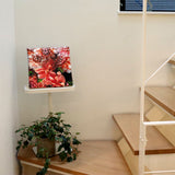 花のファブリックボード インテリア雑貨 アートパネル キャンバス ピンク  poht-2205-02