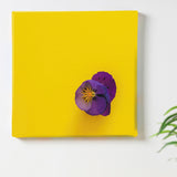 Flower Fabric Board Interior Goods Art Panel Canvas Yellow poht-2205-04