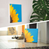 Flower Art Panel Interior Goods Art Panel Canvas Sunflower Blue poht-2205-07