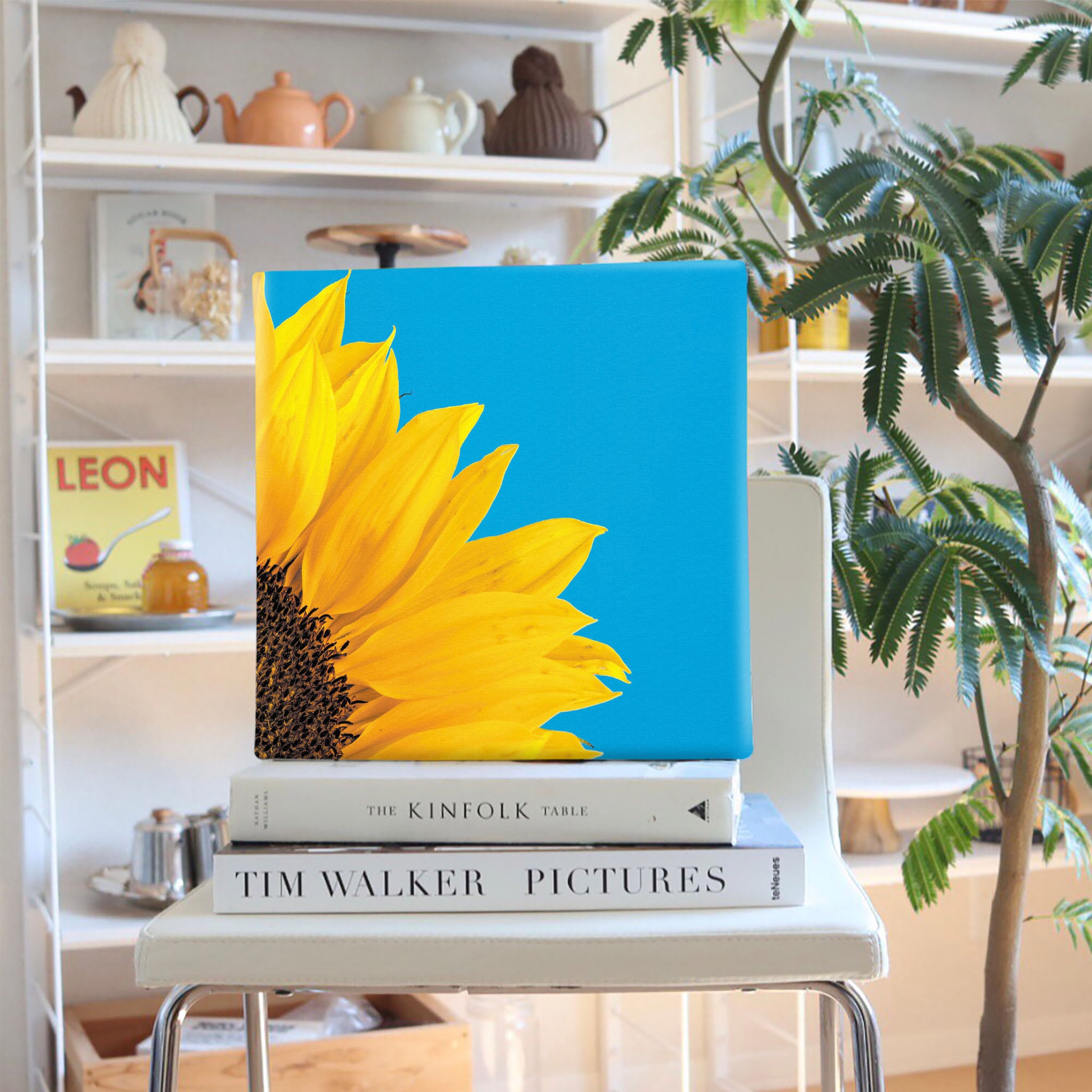 花のアートパネル インテリア雑貨 アートパネル キャンバス ひまわり