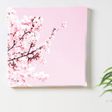 Floral fabric board Interior goods Art panel Canvas Pink Cherry blossom poht-2205-16