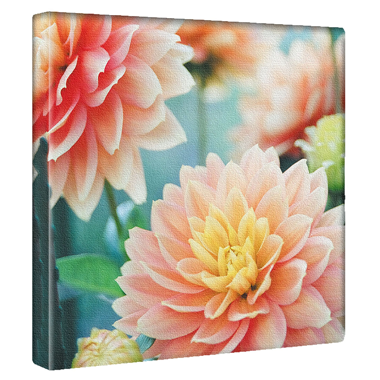 花のファブリックボード インテリア雑貨 アートパネル キャンバス ピンク  poht-2205-20