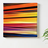 Striped interior, fabric panel poster art pop-0003