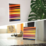 Striped interior, fabric panel poster art pop-0003