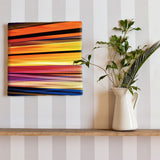 Striped interior, fabric panel poster art pop-0003