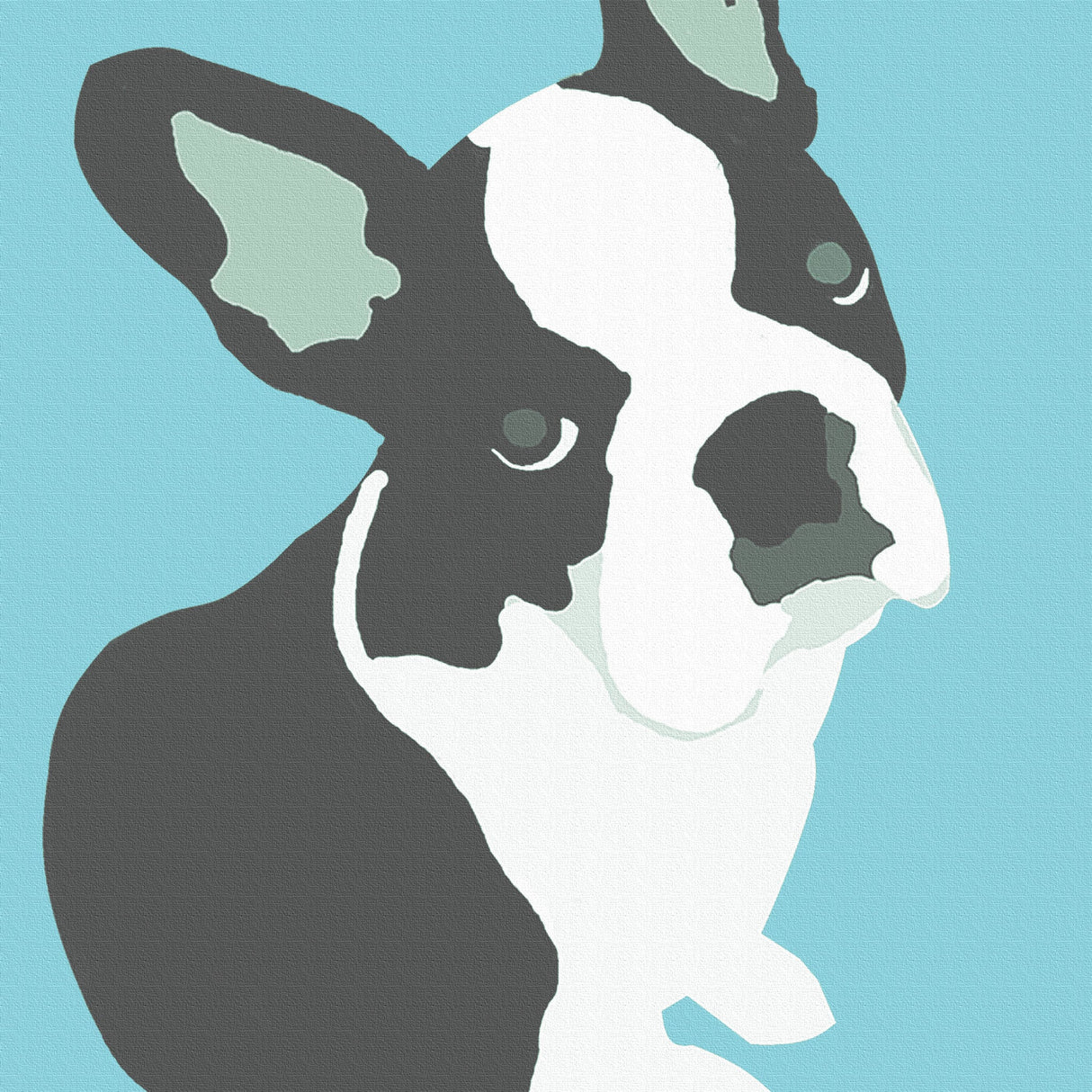 Animal motif, French bulldog interior accessories Art Goods pop-0030-blu