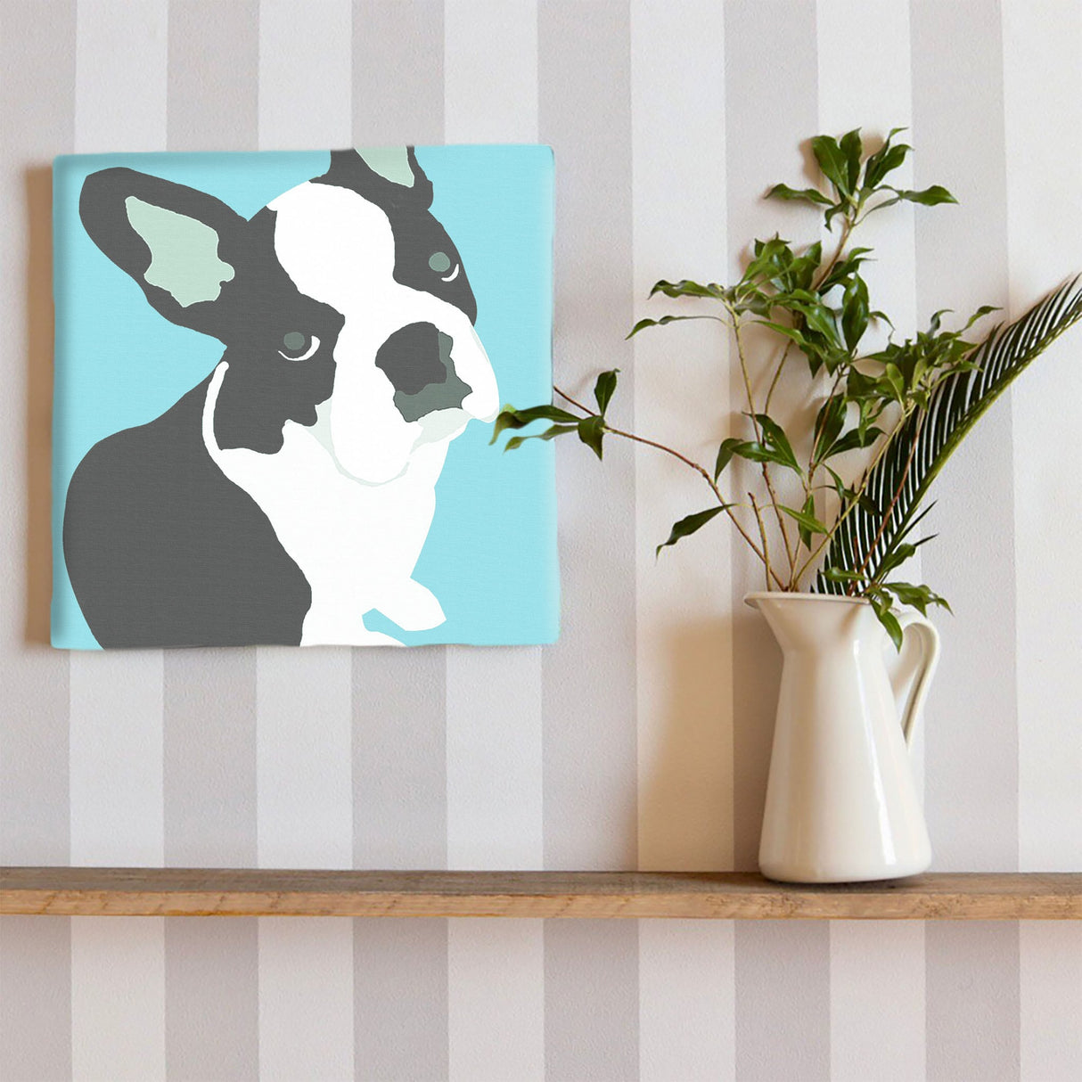 Animal motif, French bulldog interior accessories Art Goods pop-0030-blu