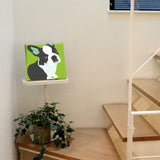 Dog motif, French bulldog interior accessory wall art pop-0030-grn