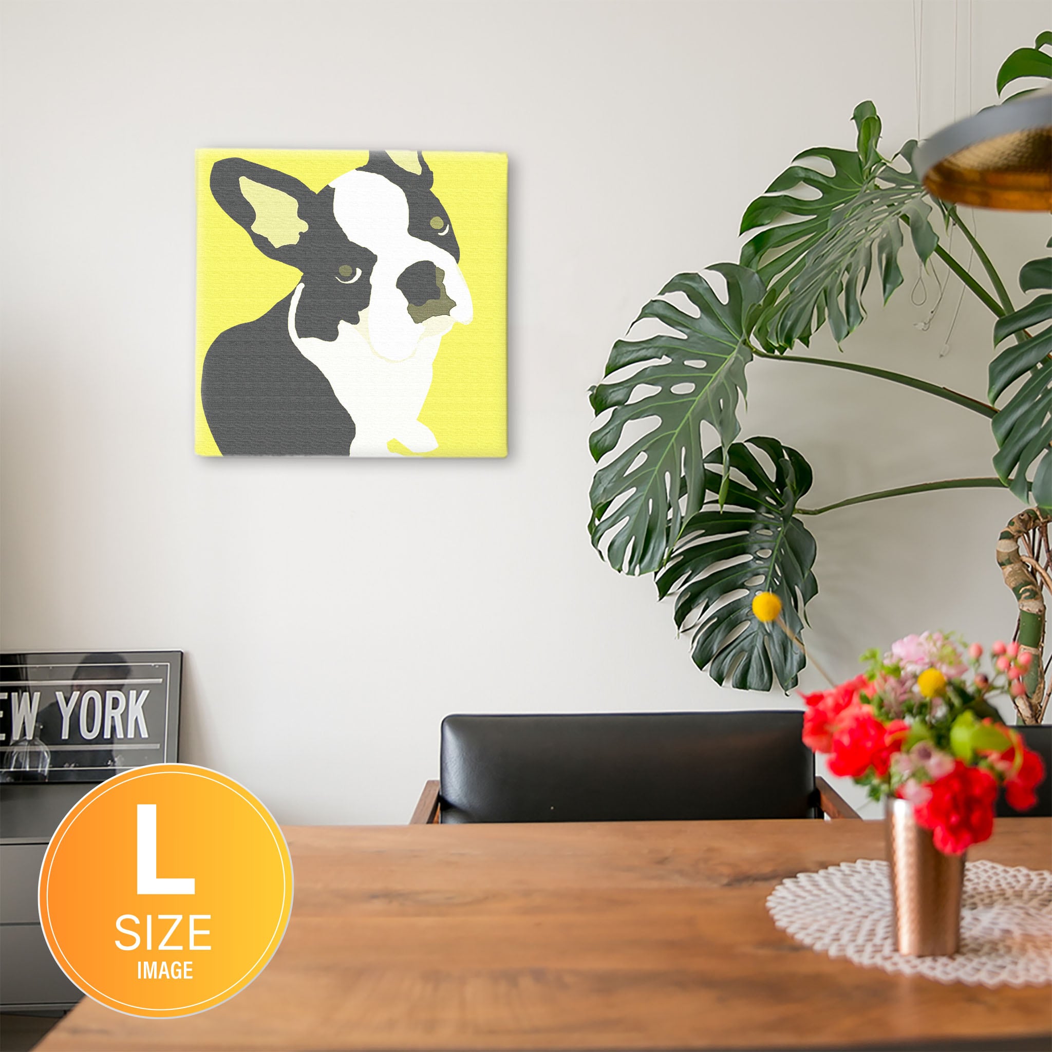 French bulldog motif wall decoration, interior poster art pop-0030