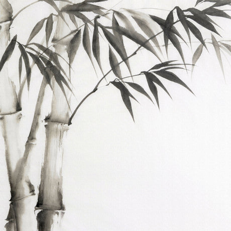 竹の水墨画のファブリックボード　壁掛け　アート pop-0034