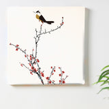 Plum blossom and nightingale fabric board wall decor interior pop-0036