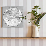 World map wall decoration goods art pop-0080