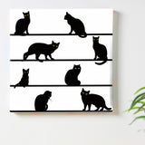 Black cat art board, accessories, interior