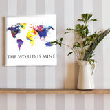 World map wall art Interior goods Art Pop art pop-1610-002