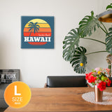 Hawaiian art panel interior goods art palm tree popa-1705-02