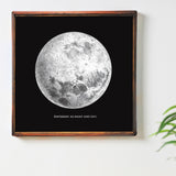 Moon Fabric Board Interior Goods Art Panel Canvas popa-1712-09-01