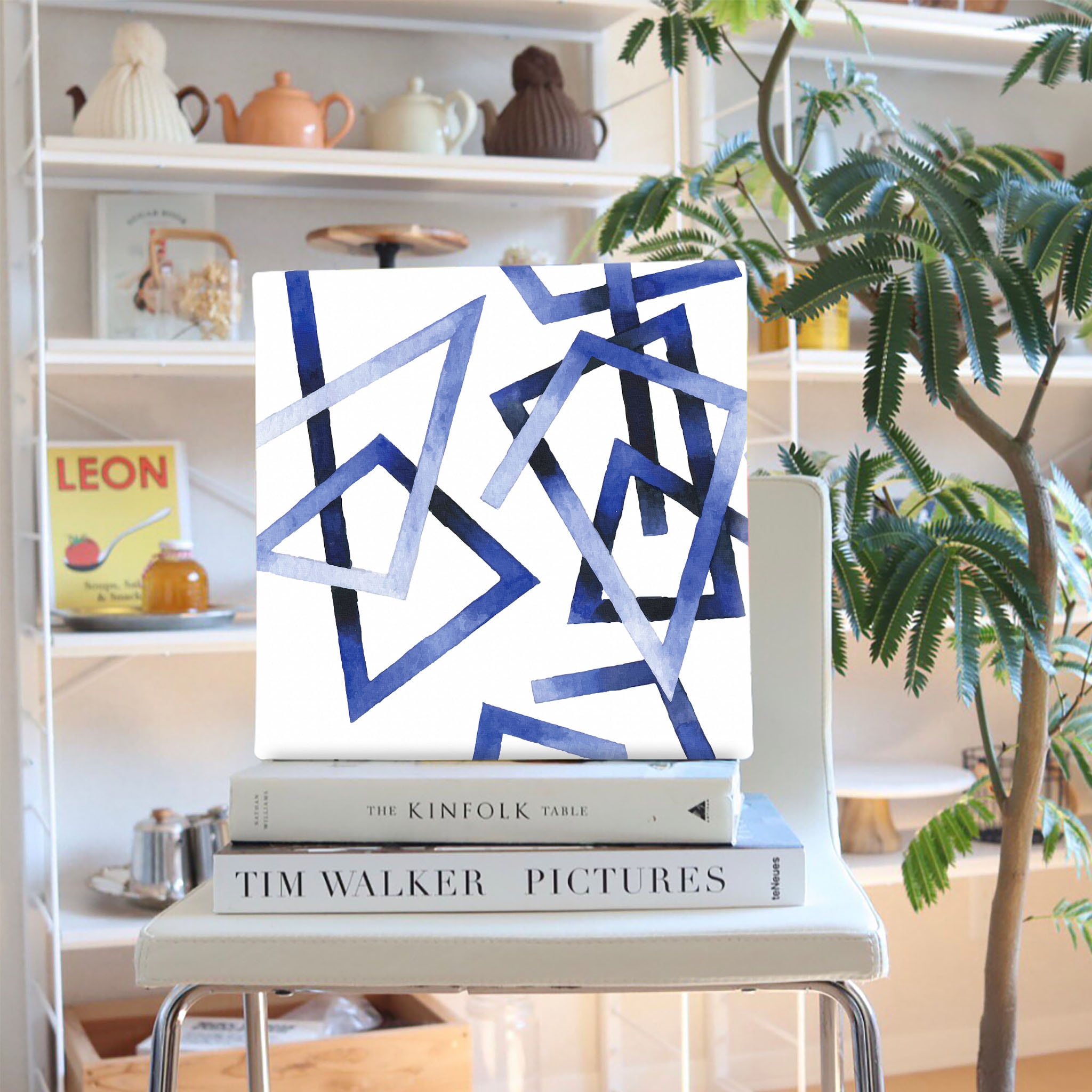 Amazon.co.jp: JOSUE 命の木 キャンバス アートパネル 絵画 抽象的な風景 キャンバス 絵画 アートパネル,ブルー、ブラック  アートパネル絵画 壁掛け 壁飾り 印刷絵画 壁掛け絵画 部屋飾り-30x40cm 額無し : ホーム＆キッチン