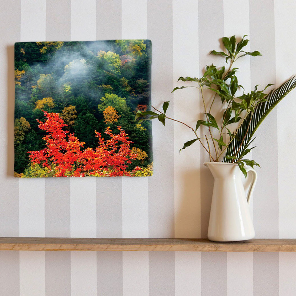 [Charity included] Wall art by Sennin Photographer Sakakibara Interior goods Gifu Prefecture The power of art Nature Autumn leaves skbr-0001