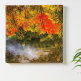 [Charity included] Fabric board by Sennin photographer Sakakibara Interior goods Gifu Prefecture Power of art Nature Autumn leaves skbr-0002