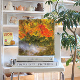 [Charity included] Fabric board by Sennin photographer Sakakibara Interior goods Gifu Prefecture Power of art Nature Autumn leaves skbr-0002