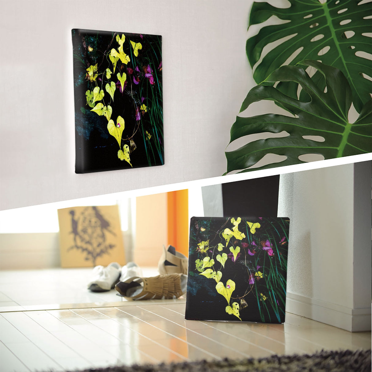 [Charity included] Wall art by Sennin Cameraman Sakakibara Interior goods Gifu Prefecture The power of art Nature Fallen leaves skbr-0012