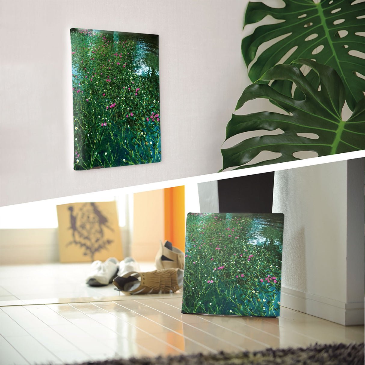 [Charity included] Wall art by Sennin Photographer Sakakibara Interior goods Shiga Prefecture The power of art Nature Flowers skbr-0036