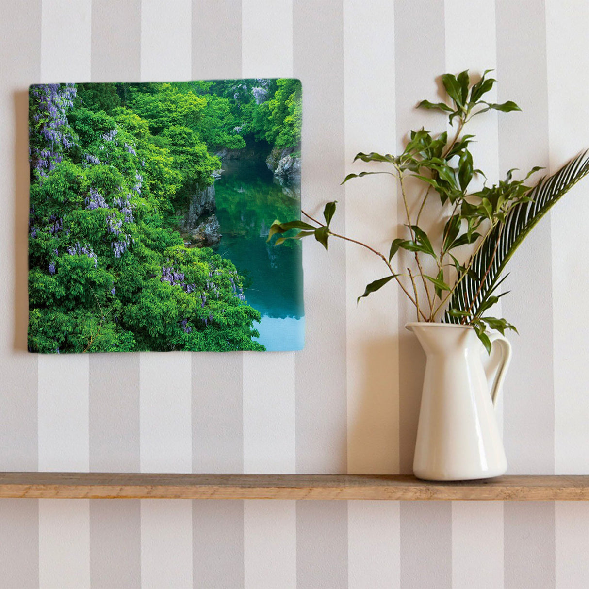 [With Charity] Fabric Board by Sennin Photographer Sakakibara Interior Goods Gifu Prefecture Power of Art Nature Green skbr-0038