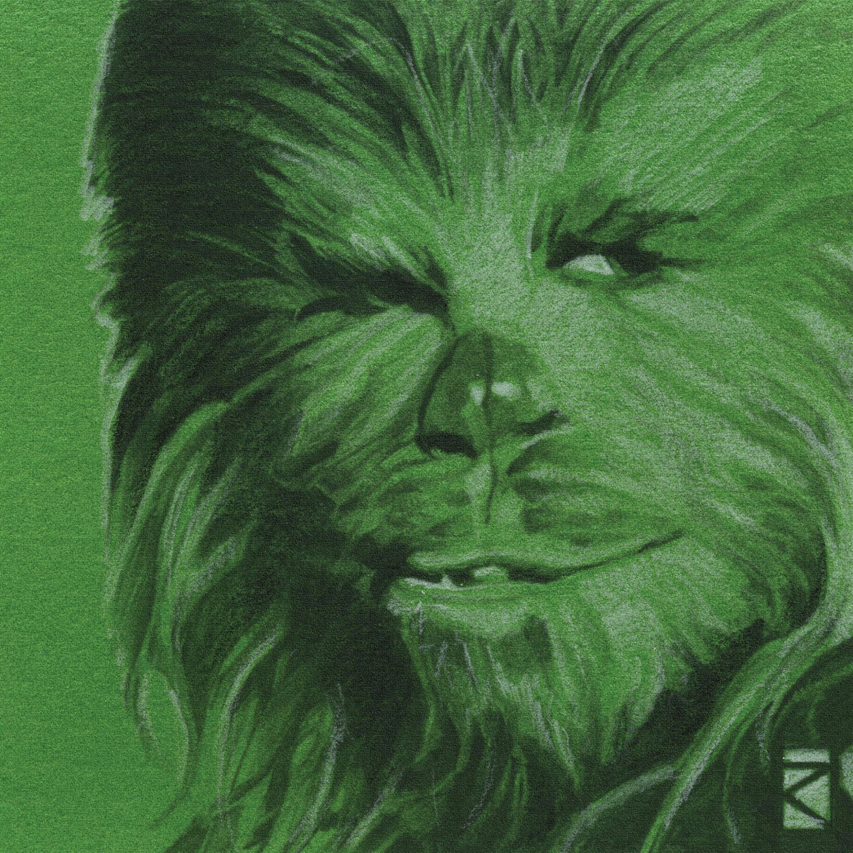 Chewbacca Art Board Interior Art Goods stw-0014