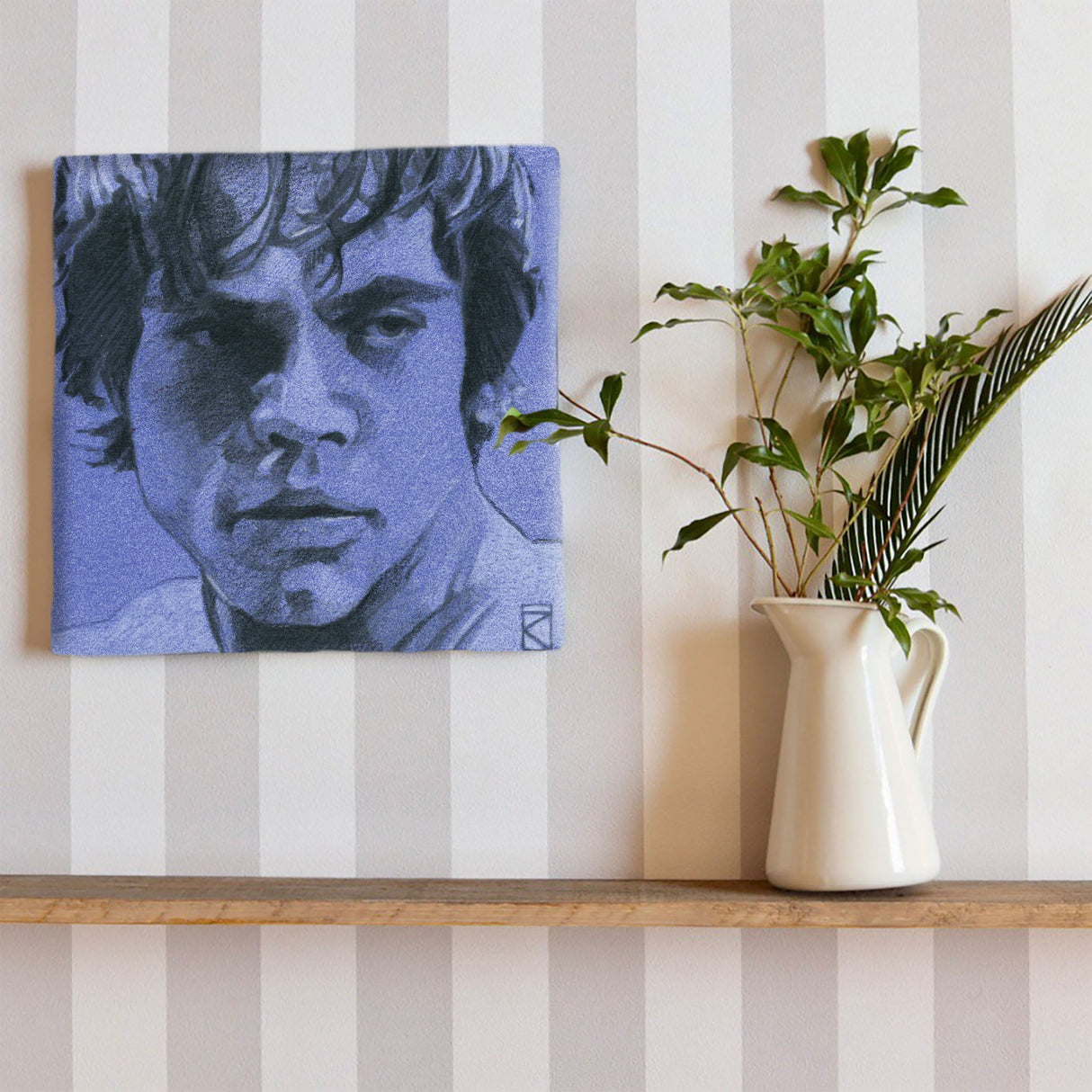 Luke Skywalker art panel interior art miscellaneous goods stw-0017