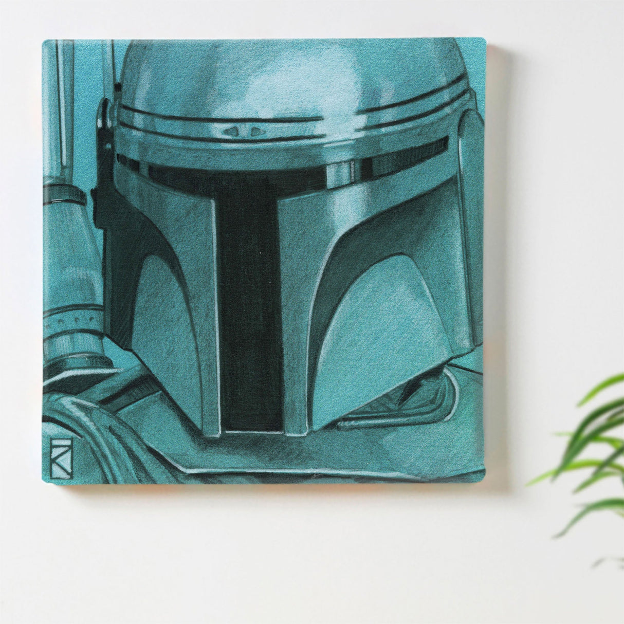 Boba Fett fabric panel interior art miscellaneous goods stw-0021