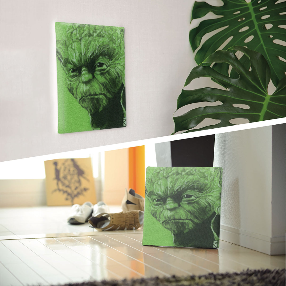 Yoda wall hanging interior decoration art miscellaneous goods stw-0023