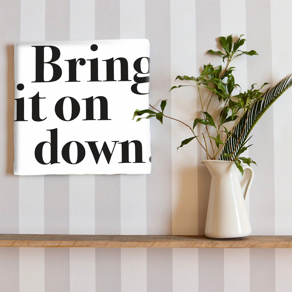 Typography fabric board Interior goods Art Pop art Simple typ-1611-001