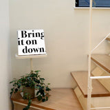 Typography fabric board Interior goods Art Pop art Simple typ-1611-001