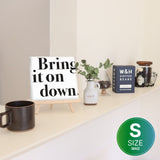 Typography fabric board Interior goods Art Pop art Simple typ-1611-001