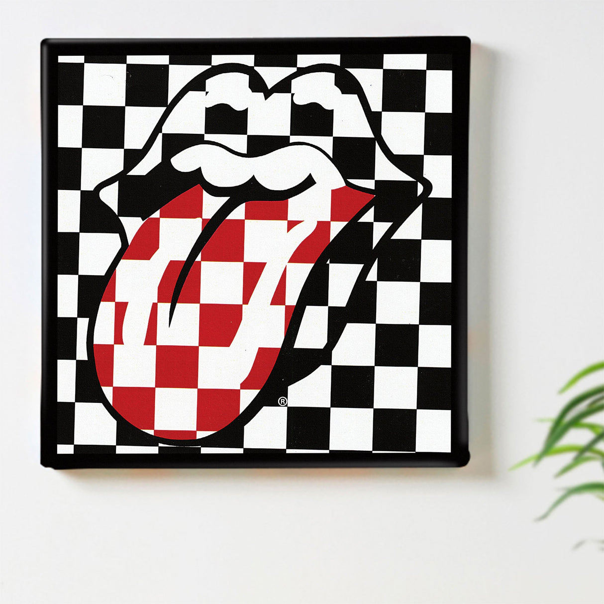 Rolling Stones fabric panel for single living interior unv-0005