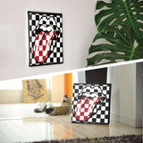 Rolling Stones fabric panel for single living interior unv-0005