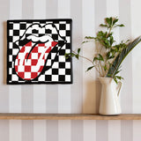 Rolling Stones fabric panel for single living interior unv-0005