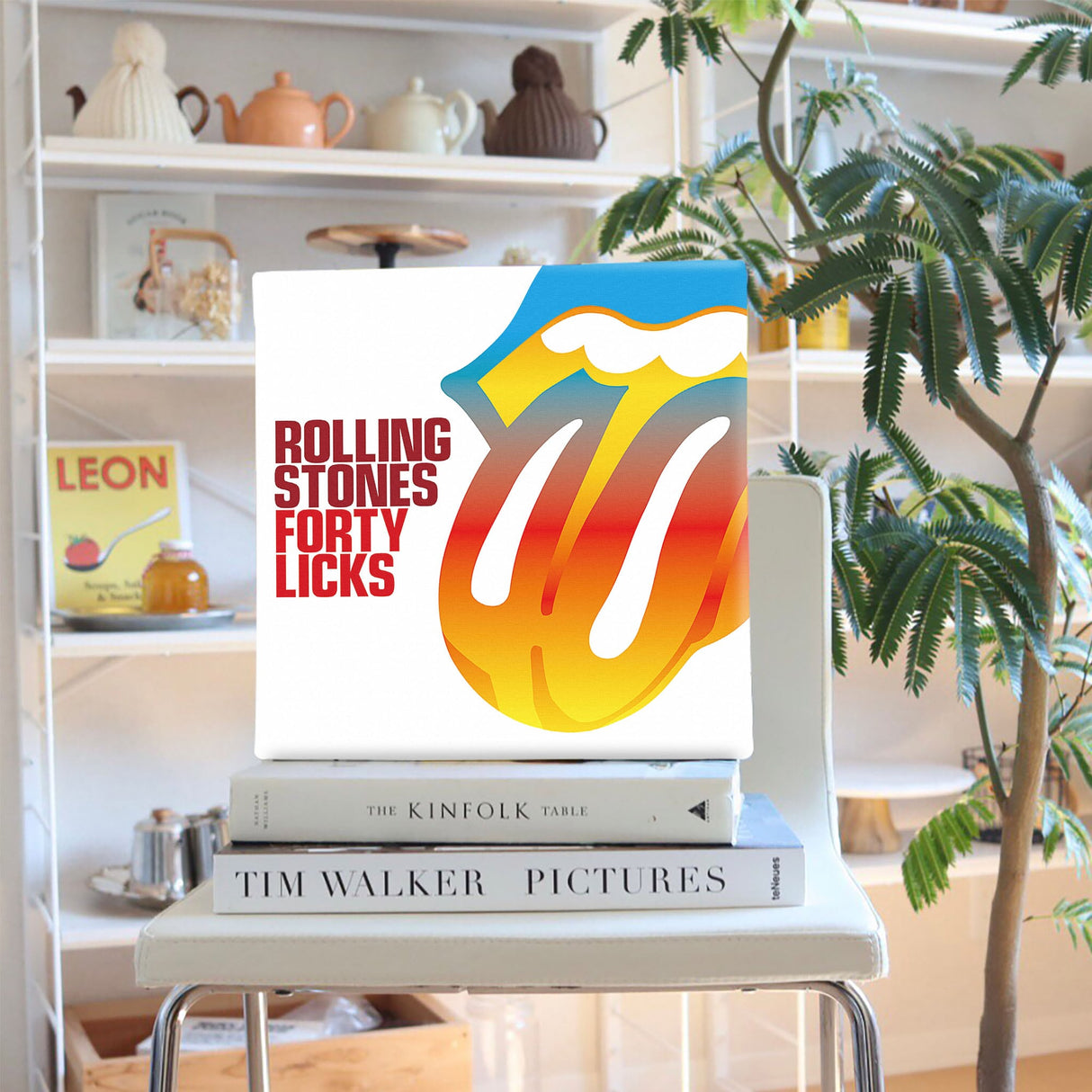 Rolling Stones fabric panel photo art unv-0009