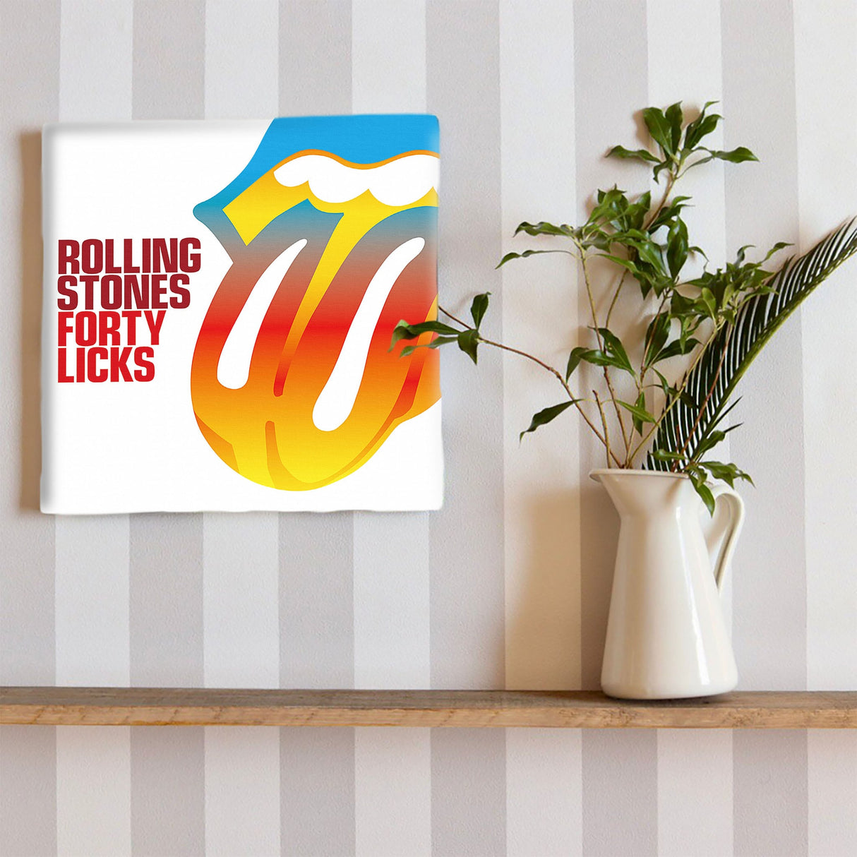 Rolling Stones fabric panel photo art unv-0009