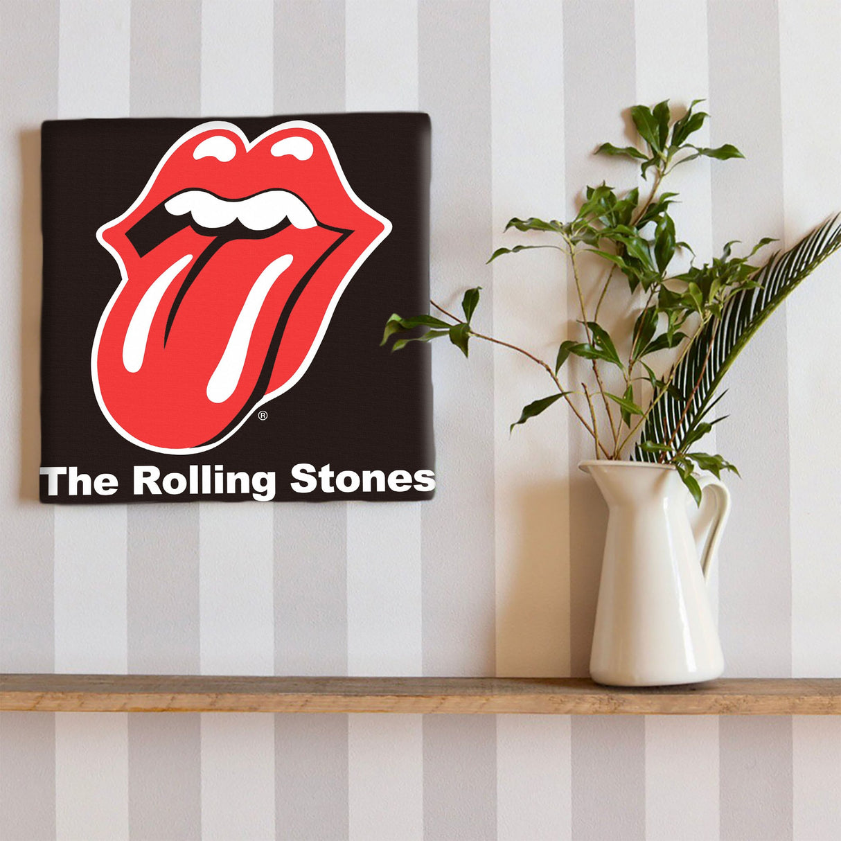 Rolling Stones Fabric Panel Wall Art unv-0013-bk