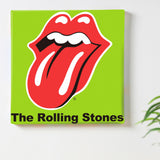 Rolling Stones fabric panel for single living interior unv-0013-grn