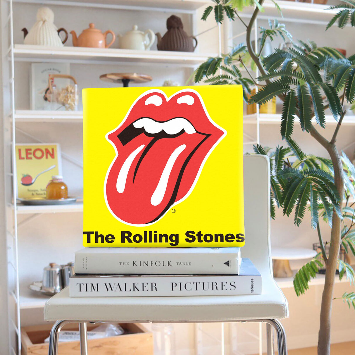 RollingStones(ローリング・ストーンズ)のファブリックパネル unv-0013-ye